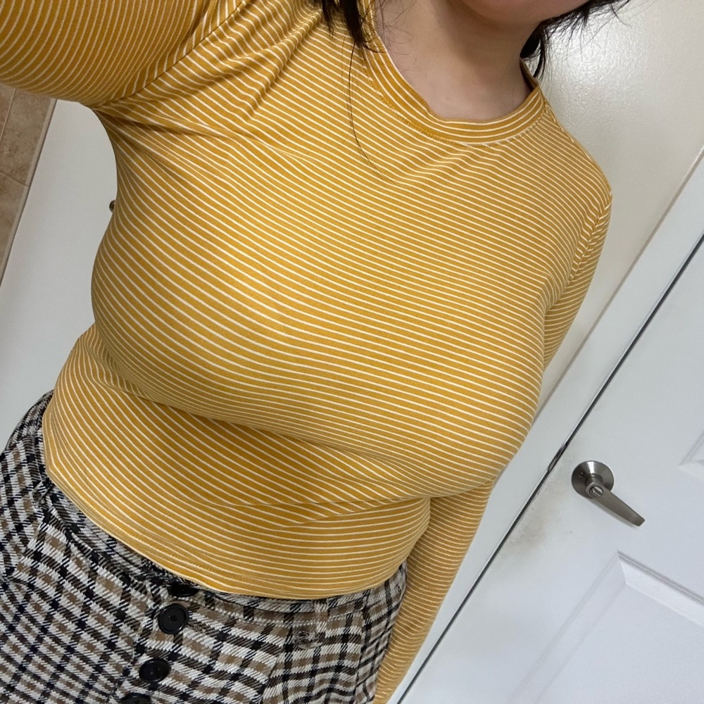 Striped Yellow Women's Top